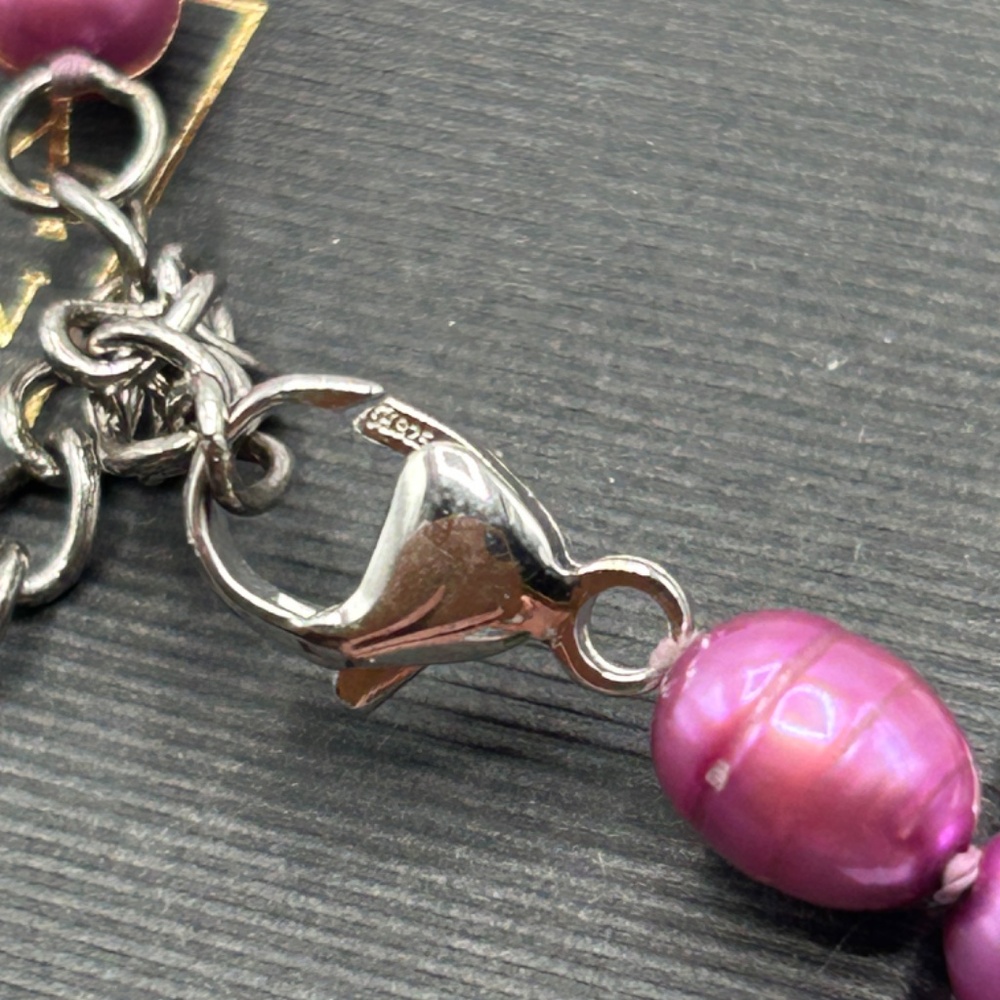 Honora Pink Pearl Jewelry Set – Necklace, 3 Bracelets & Earrings - Picture 6 of 6